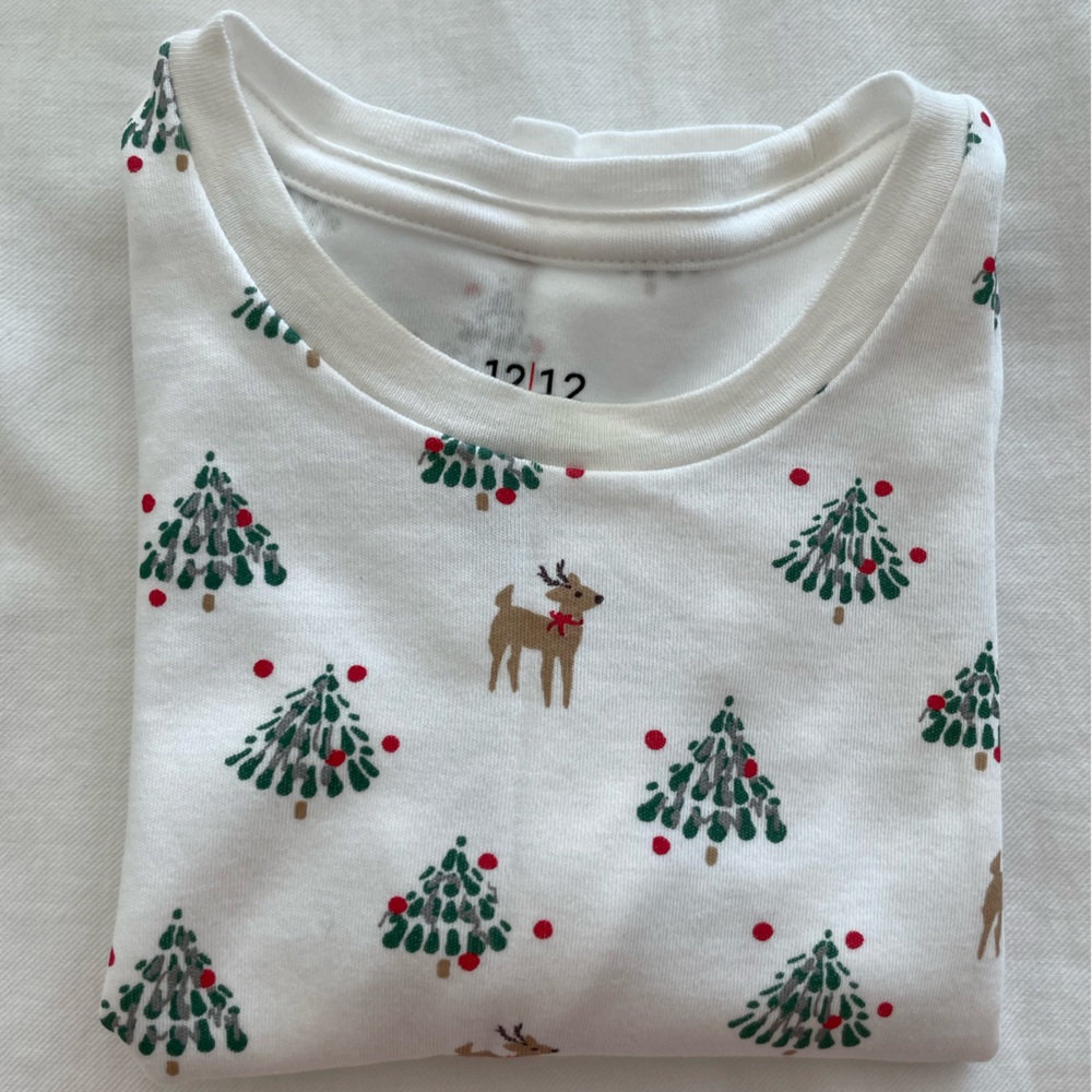 Reindeer and Christmas tree pajamas